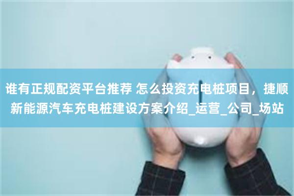 谁有正规配资平台推荐 怎么投资充电桩项目，捷顺新能源汽车充电桩建设方案介绍_运营_公司_场站