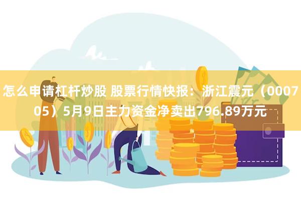 怎么申请杠杆炒股 股票行情快报：浙江震元（000705）5月9日主力资金净卖出796.89万元